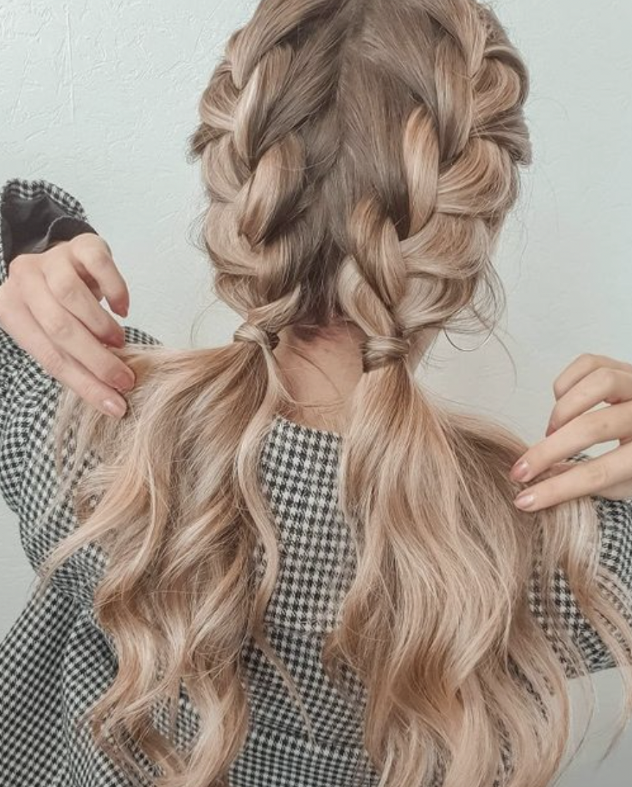 loose french braids
