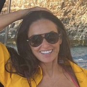 demi moore posing on a boat