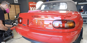 1990 mazda mx5 miata red convertible
