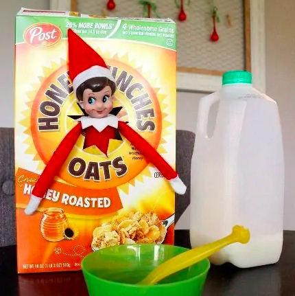 elf on the shelf ideas elf on the shelf pops out of a cereal box