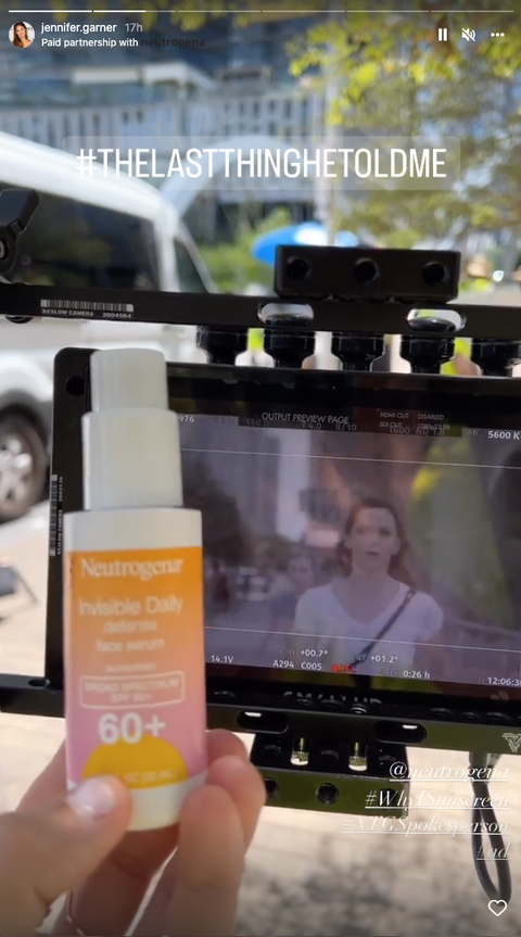 jennifer garner instagram stories face moisturizer
