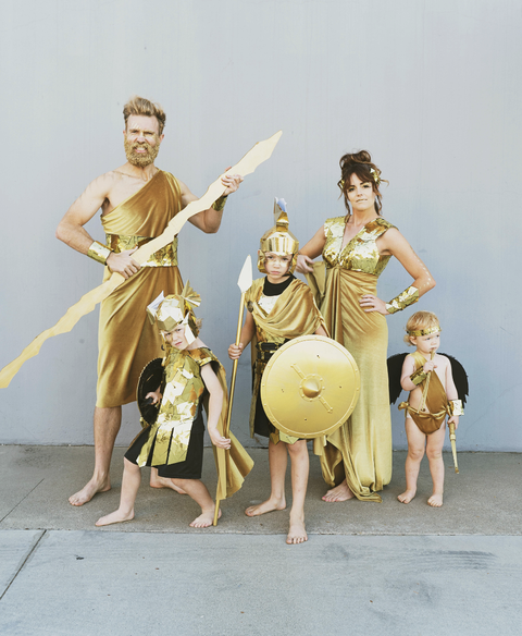 group halloween costumes greek family