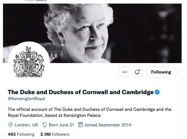 william and kate twitter