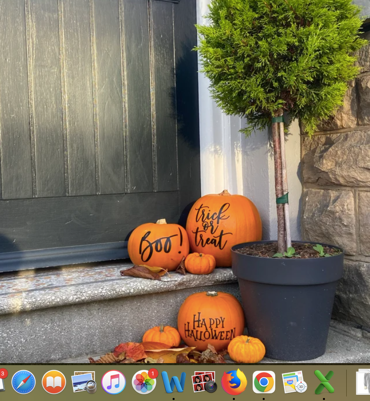 modern pumpkin stickers