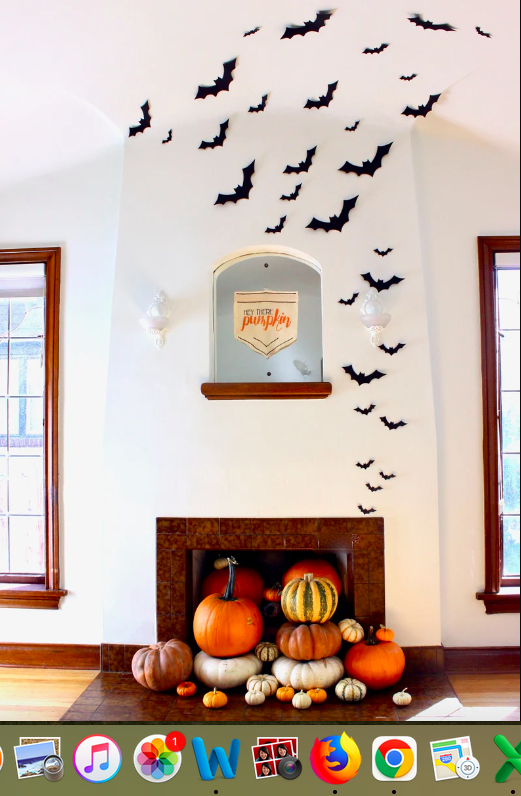 Vintage Halloween Living Room Gallery Wall Art - Flea Market & Thrifted  Home Decor — Emily Retro - Vintage and DIY Home Design