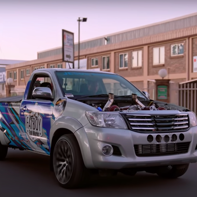 A Twin-Turbo V-12 Toyota Hilux Is Our Kind of Truck