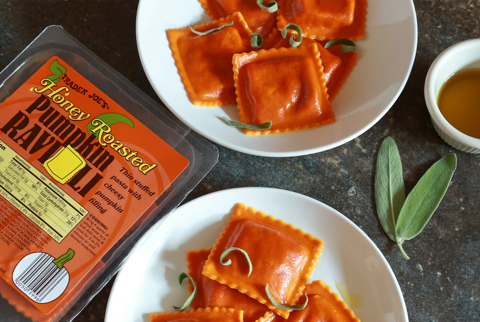 honey roasted pumpkin ravioli
