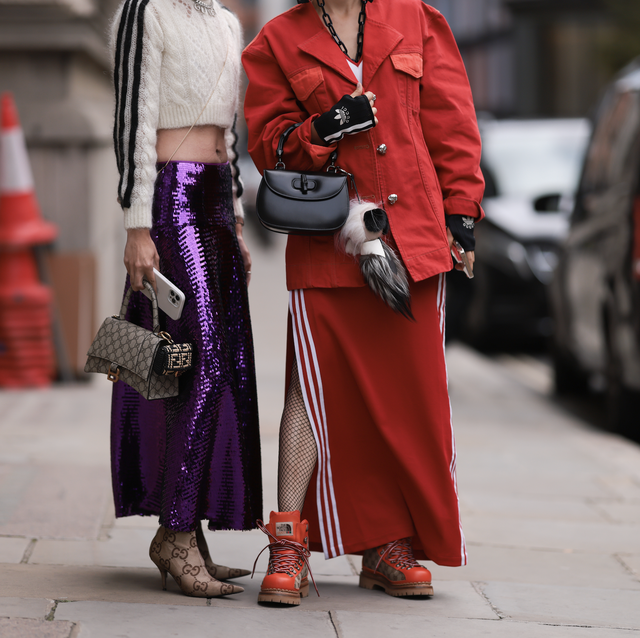 sammy ma and fiona kim seen wearing a sporty look by adidas x gucci outside simone rocha during london fashion week september 2022