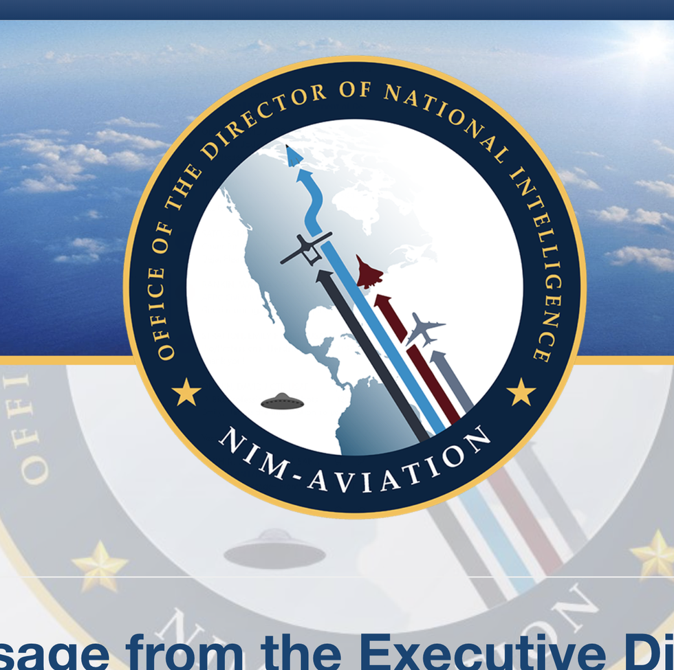 us intelligence agency nima logo with ufo