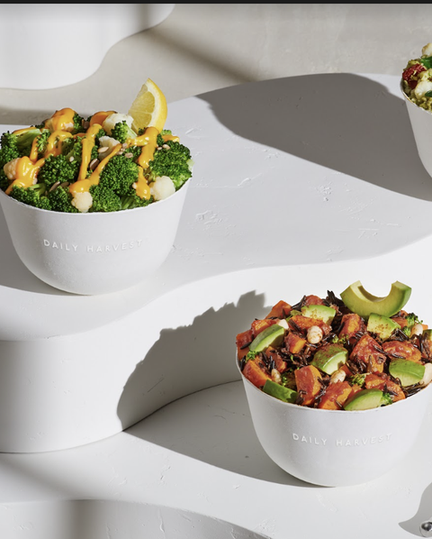 daily harvest  broccoli  cheeze and sweet potato  wild rice hash bowls