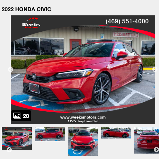 2022 honda civic high mileage