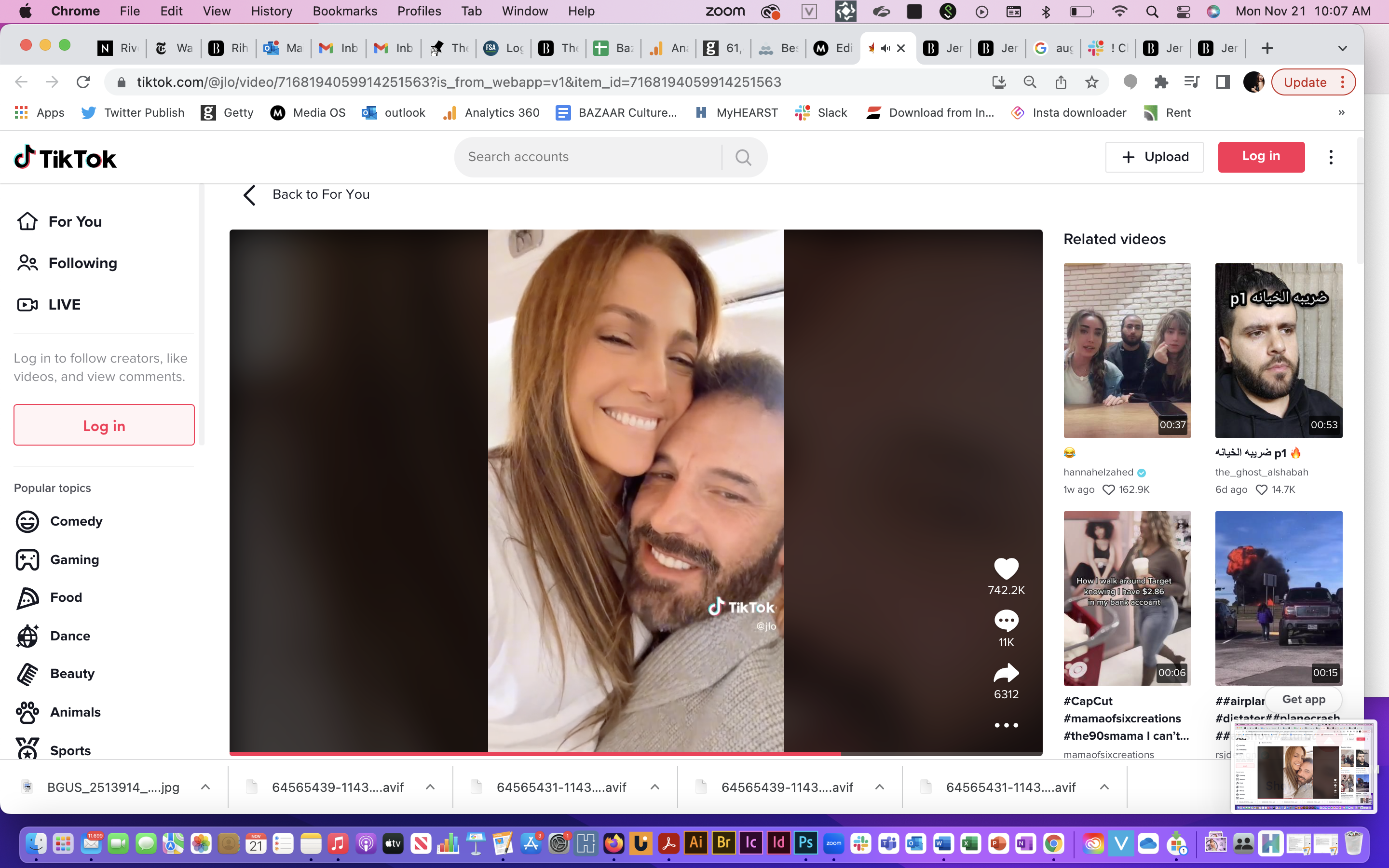 Jennifer Lopez Shares PDA with Husband Ben Affleck inufeffTikTok Video photo