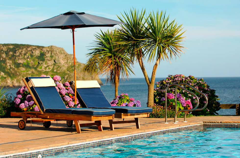 the nare cornwall outdoor pool