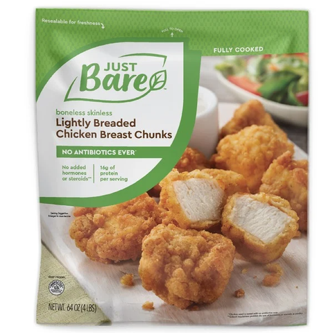 just bare chicken breast chunks