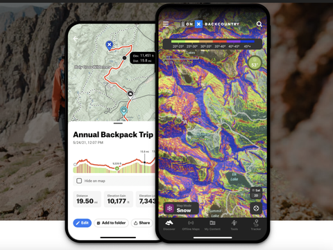 best workout apps onx backcountry maps