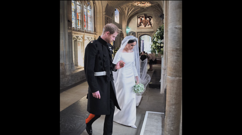 prince harry and meghan markle during their wedding