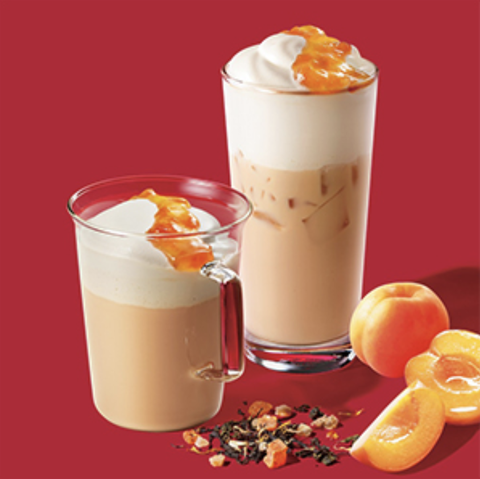 joyful medley apricot and mouse tea latte