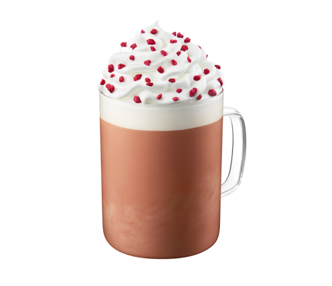 red velvet oatmilk latte