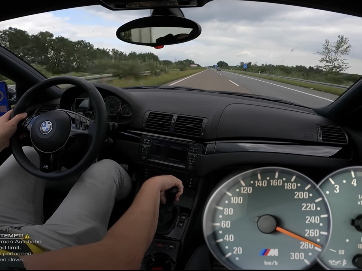 BMW M3 E46 V10 DCT  REVIEW on AUTOBAHN [NO SPEED LIMIT] by AutoTopNL 