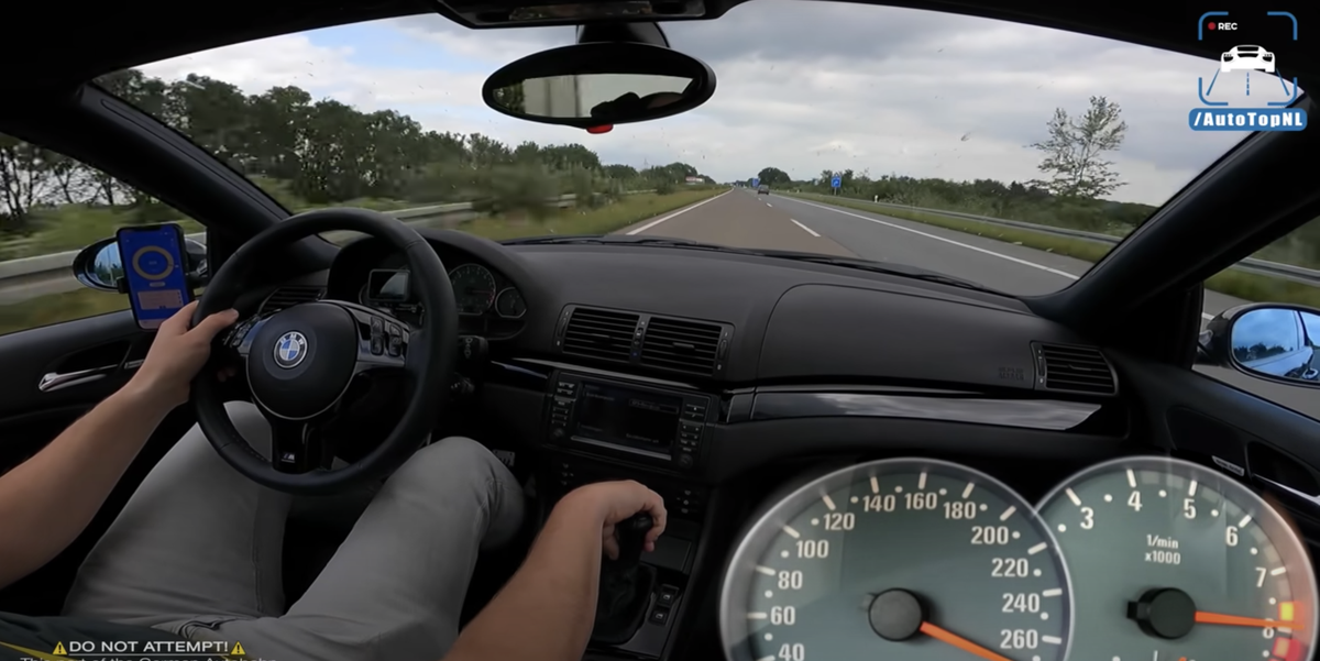 E46 M3 Pushes Past Its Top Speed on the Autobahn