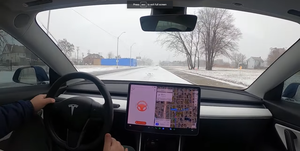 tesla full self driving snow 2022 2023