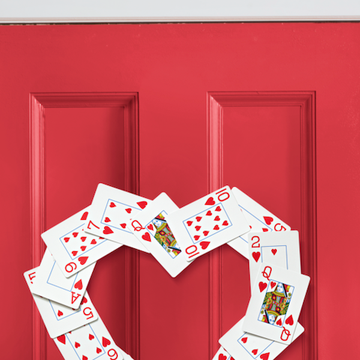 valentine's crafts diy heart card wreath