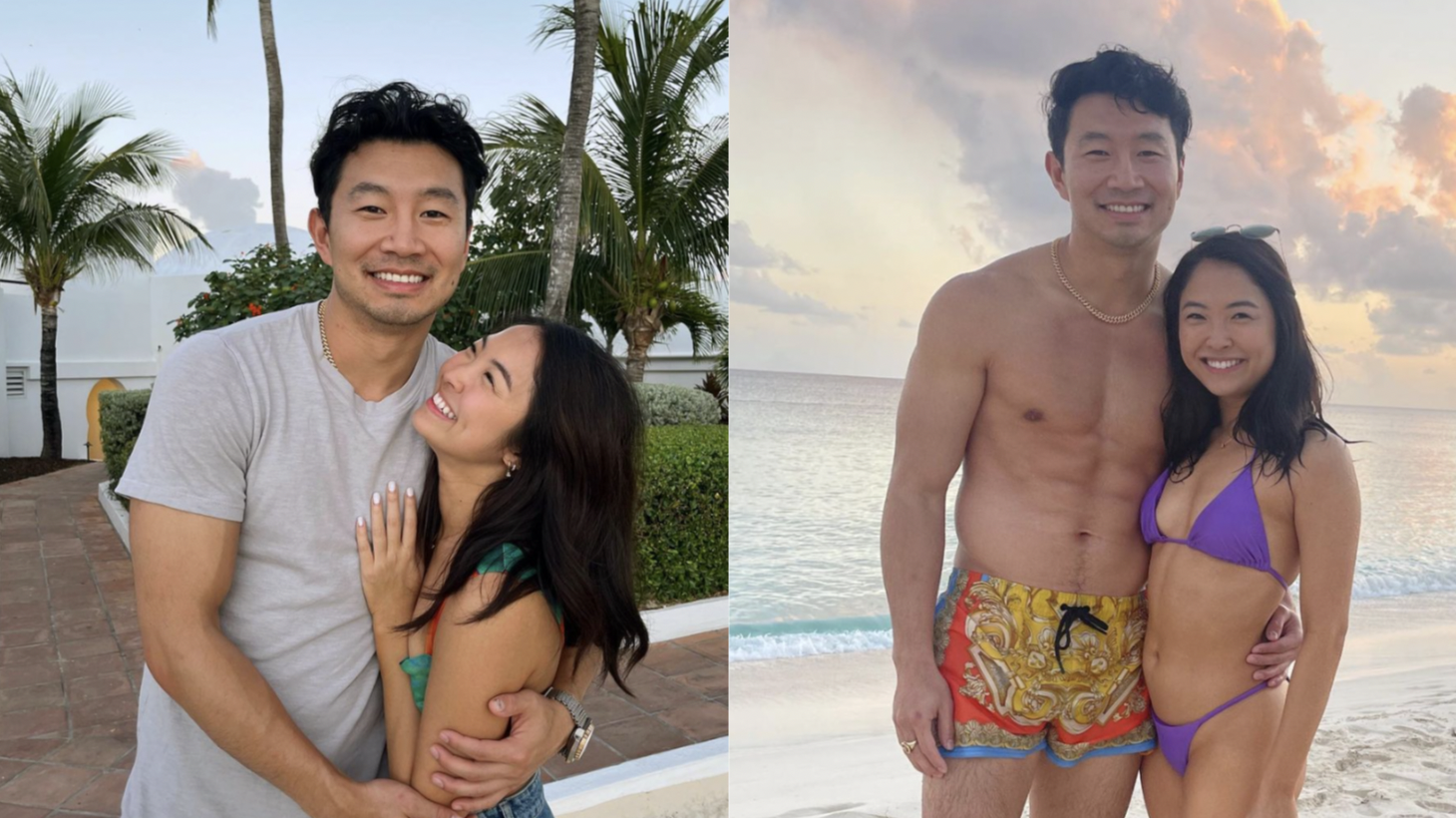 Simu Liu and girlfriend Allison Hsu pack on PDA at 20th