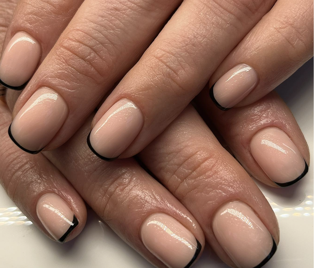 micro french manicure