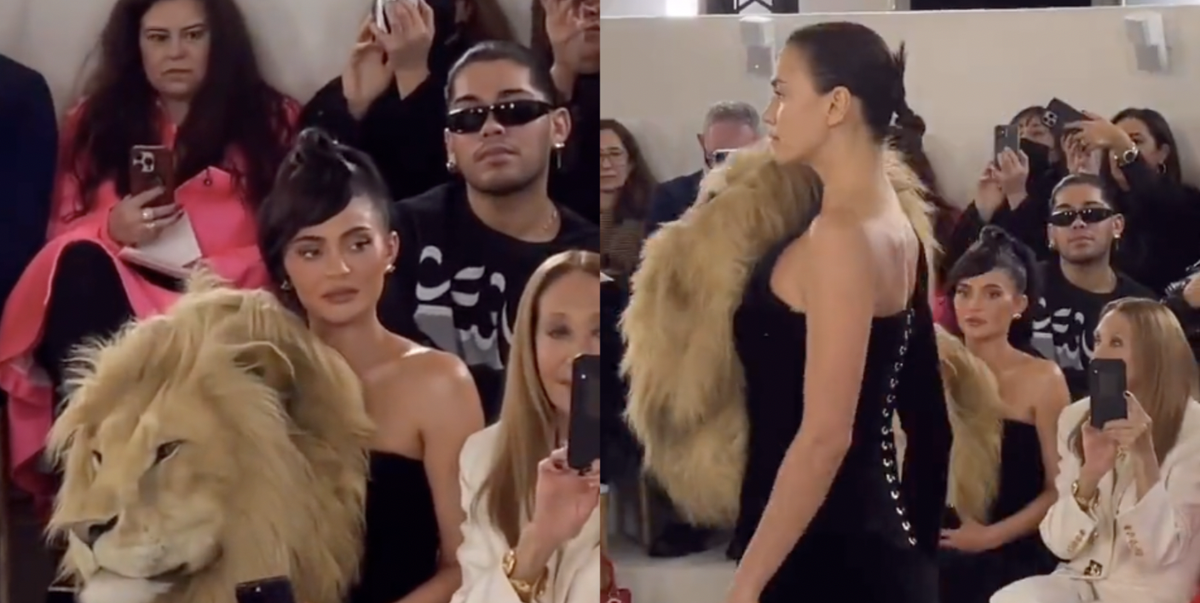 Kylie Jenner’s Reaction to Irina Shayk Wearing Her Lion Head Dress Is Going Viral