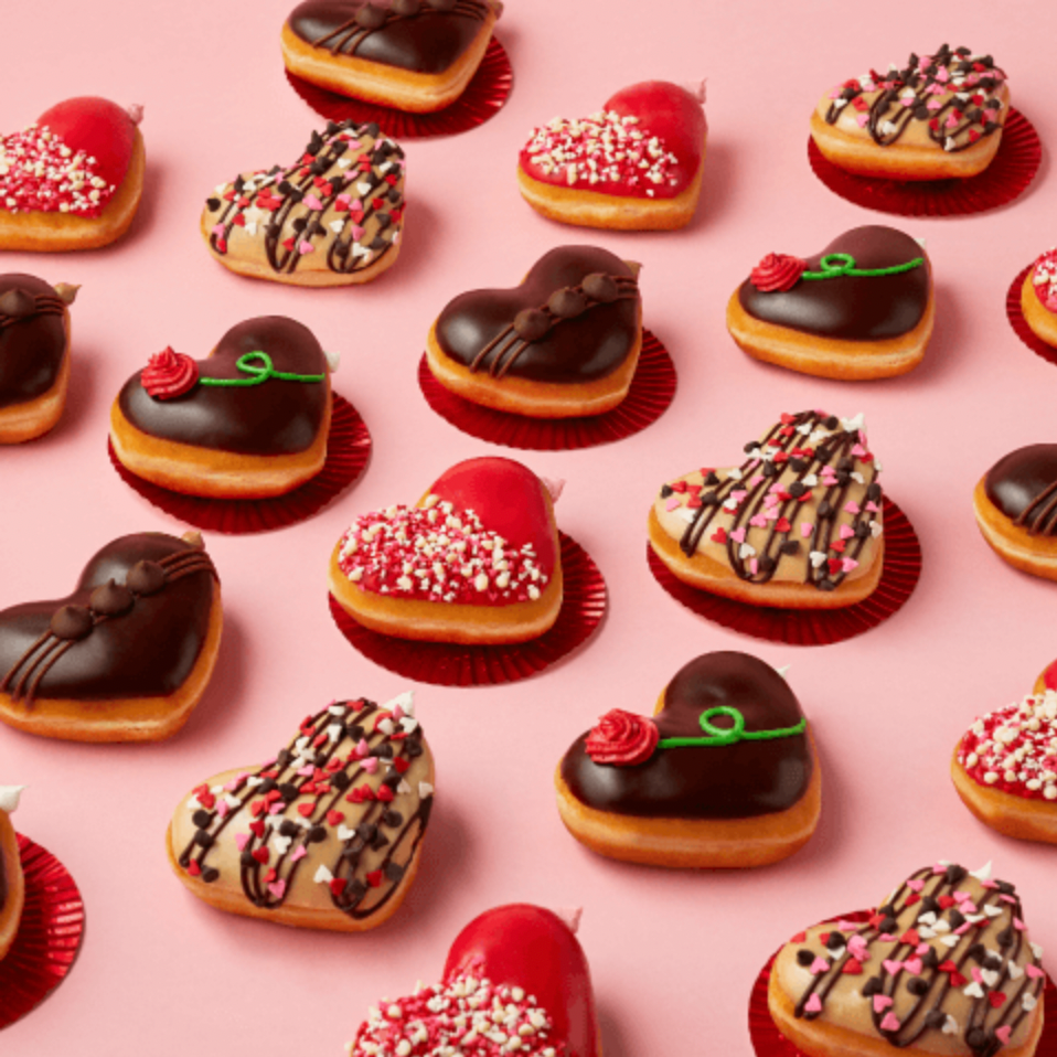 heart shaped donuts