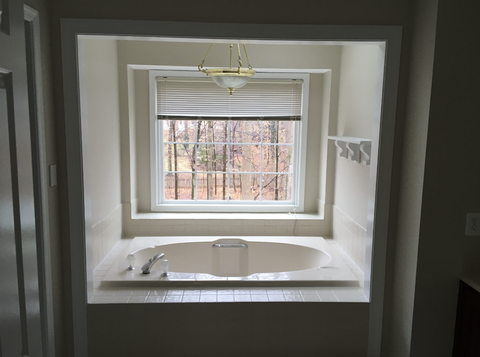 bathroom remodel ideas existing tub in front of window