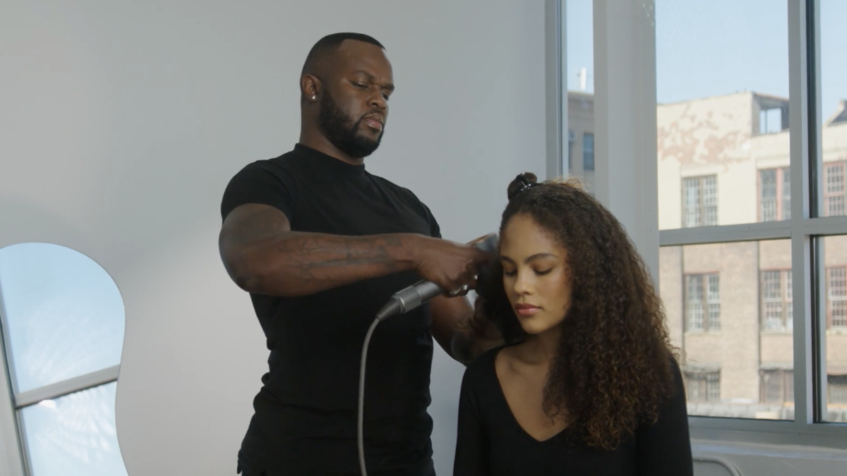 preview for How a Pro Heat-Styles Curls and Waves With Less Damage | Dyson + Harper's BAZAAR