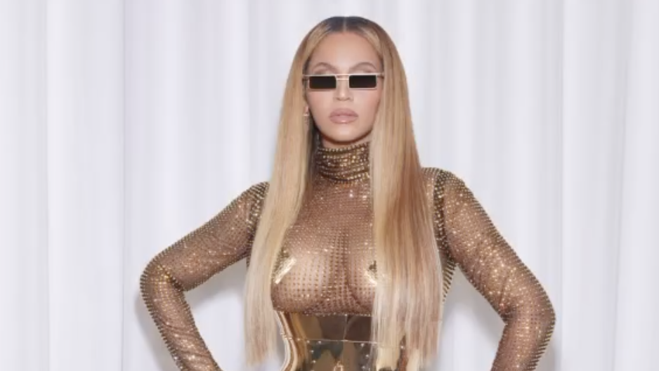 Beyoncé Stuns in Naked Dress with Nipple Pasties