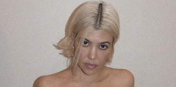 Kourtney Kardashian's Toned Butt Is 🔥 In These Blonde Burlesque Lingerie Photos On Instagram
