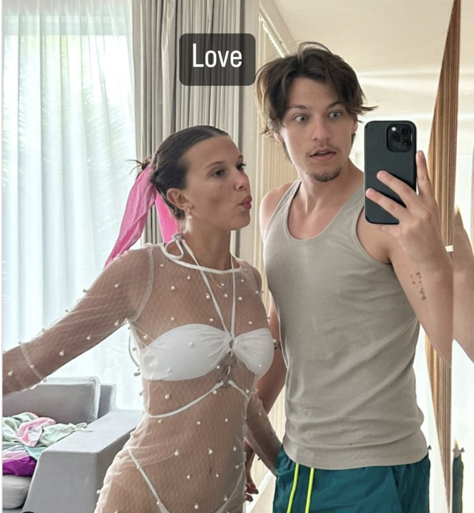 Millie Bobby Brown Gives Major Bride Vibes In A White Bikini
