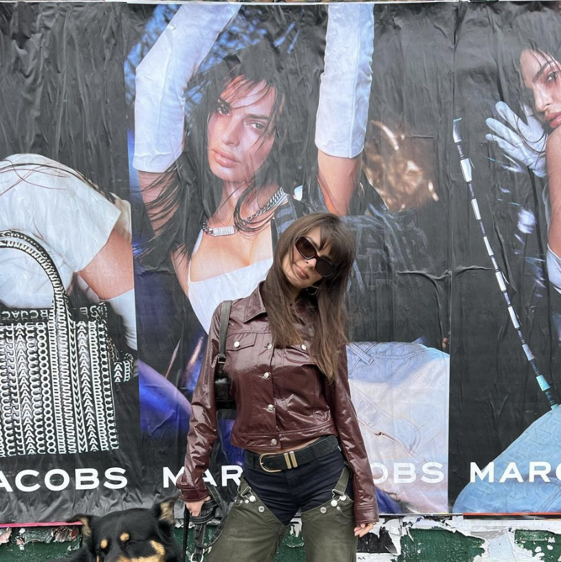 Emily Ratajkowski Is Out and About for Marc Jacobs Monogram Spring