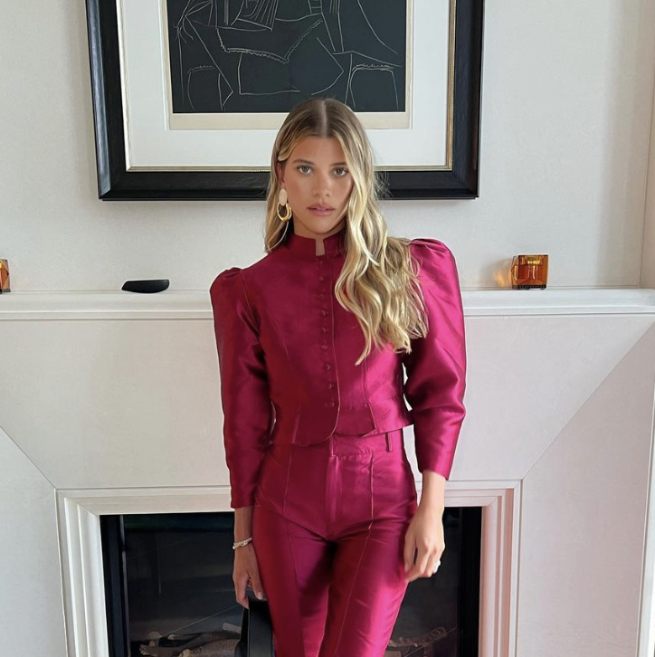 Sofia Richie Showed Up to King Charles III's Coronation Concert in a Stunning, Two-Piece Fuchsia Suit