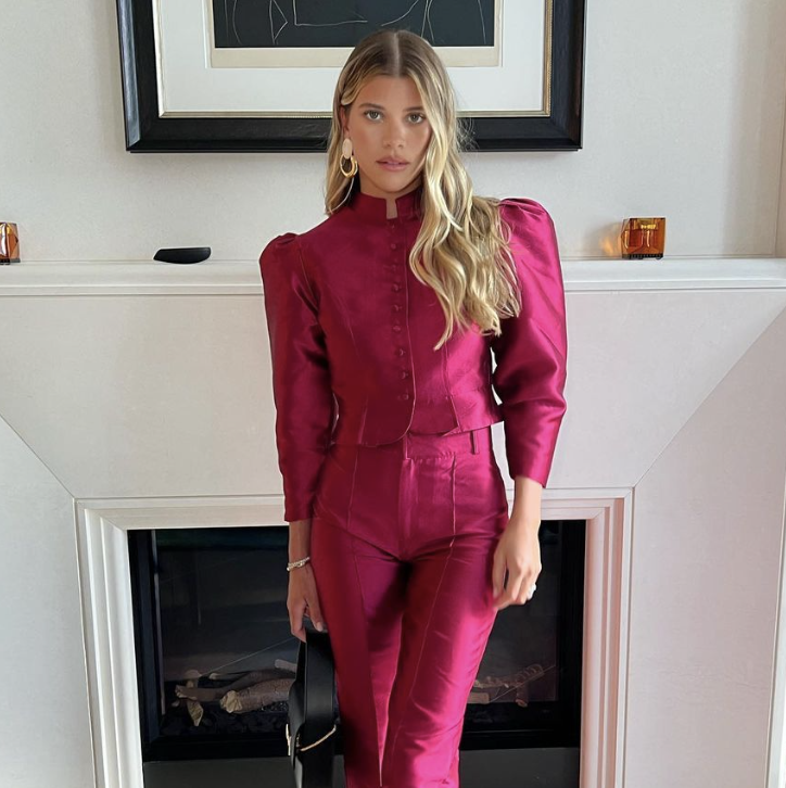 Sofia Richie Showed Up to King Charles III's Coronation Concert in a Stunning, Two-Piece Fuchsia Suit