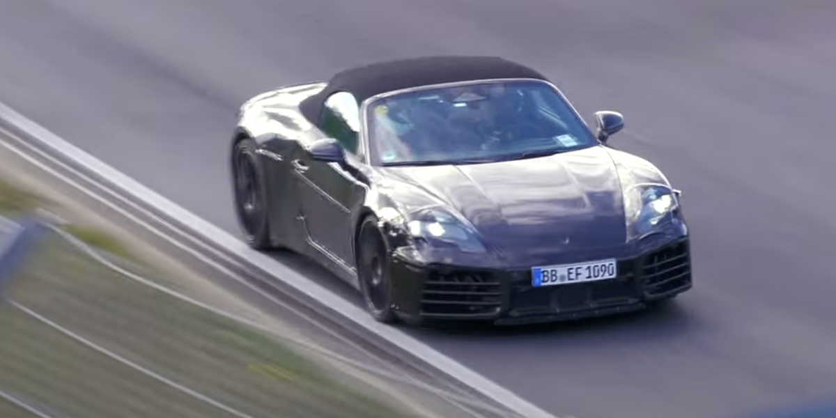 Electric Porsche 718 Boxster Laps the Nürburgring