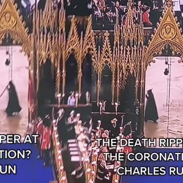 de 'magere hein' die we op de achtergrond van de kroning van charles zagen, is officieel geïdentificeerd