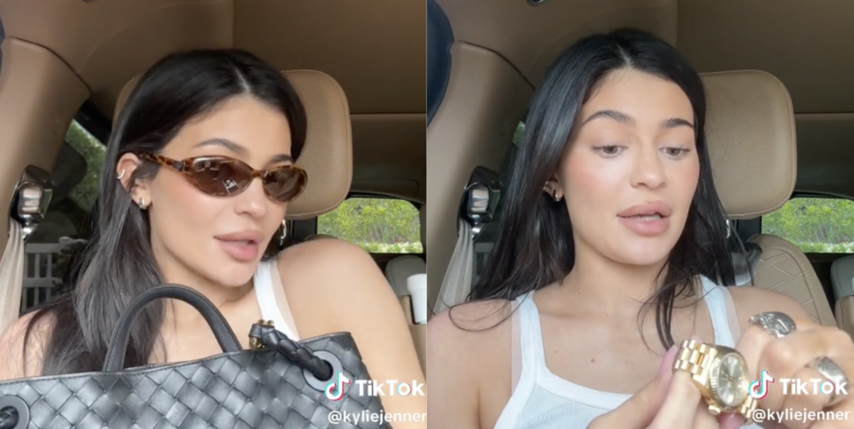 Fans React to Kylie Jenner Unearthing a Gold Rolex from Her Bag