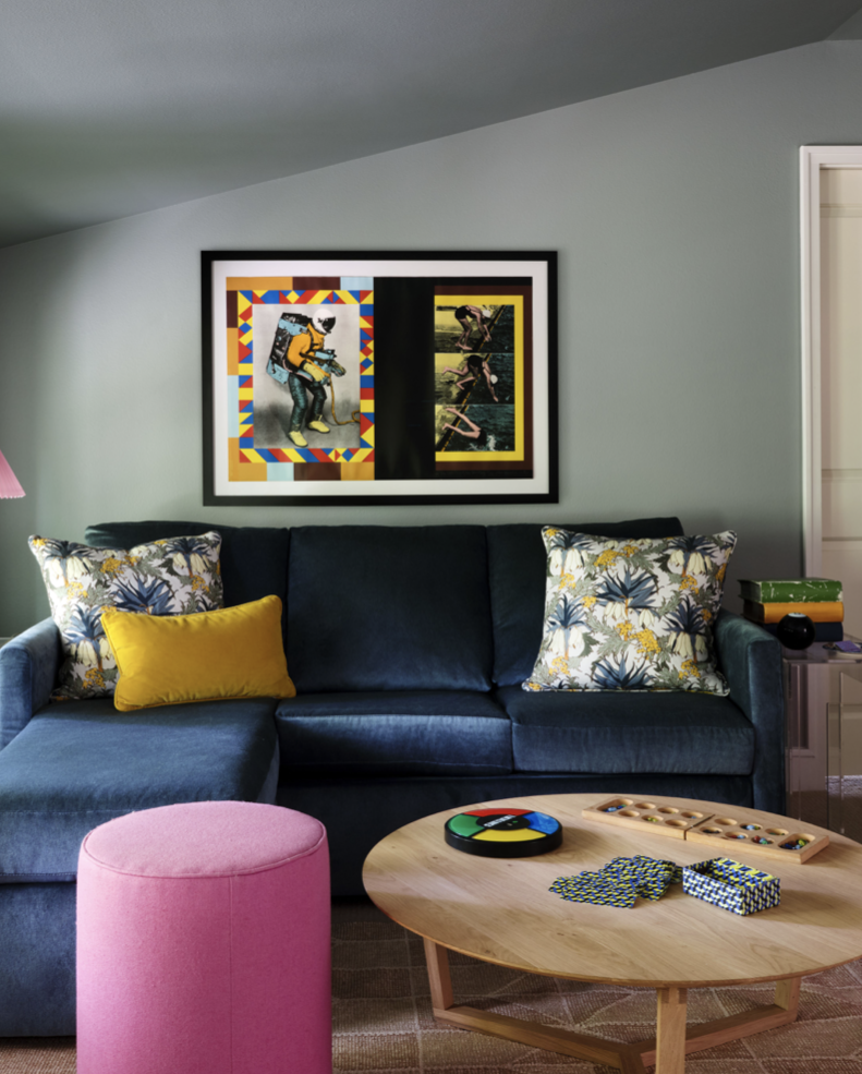 bright yellow living room walls color combinations