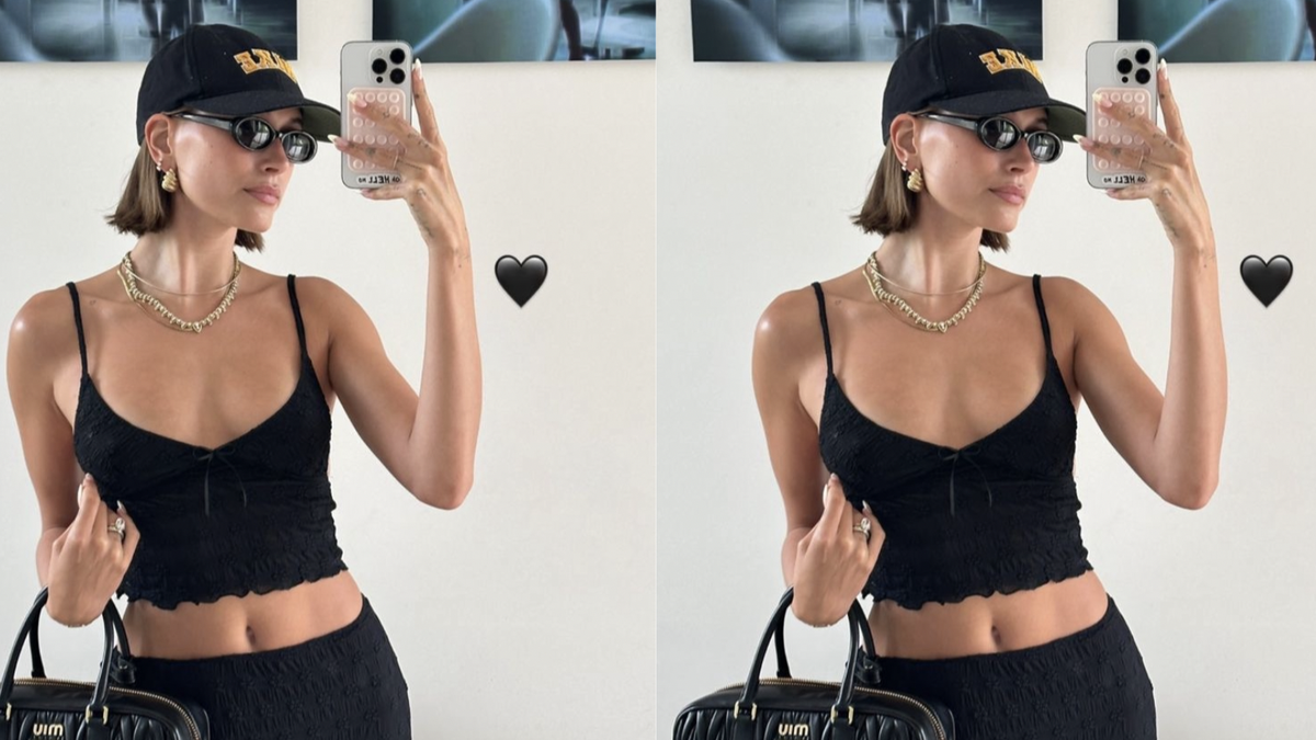 Shop Hailey Bieber's $48 Black Cami from Instagram