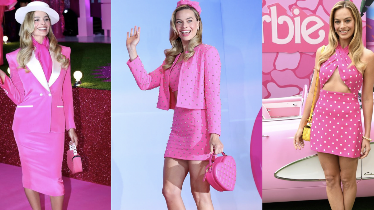 Margot Robbie recreates 'Totally Hair Barbie' for 'Barbie' Mexico photocall