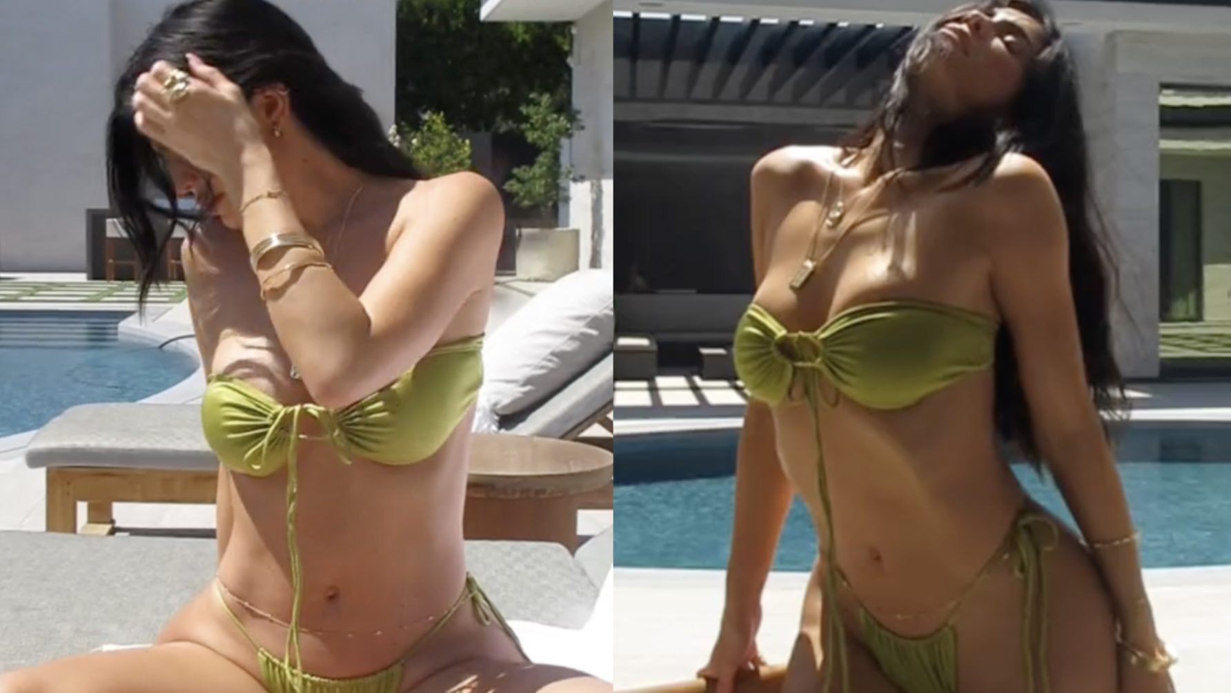Kylie Jenner Xxx Hd Porn - Kylie Jenner's Green Bikini Bottoms From TikTok Are on Sale