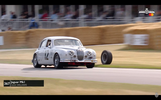 Jaguar Wheel Flies Off Into Crowd at Goodwood Festival of Speed, Spectators OK