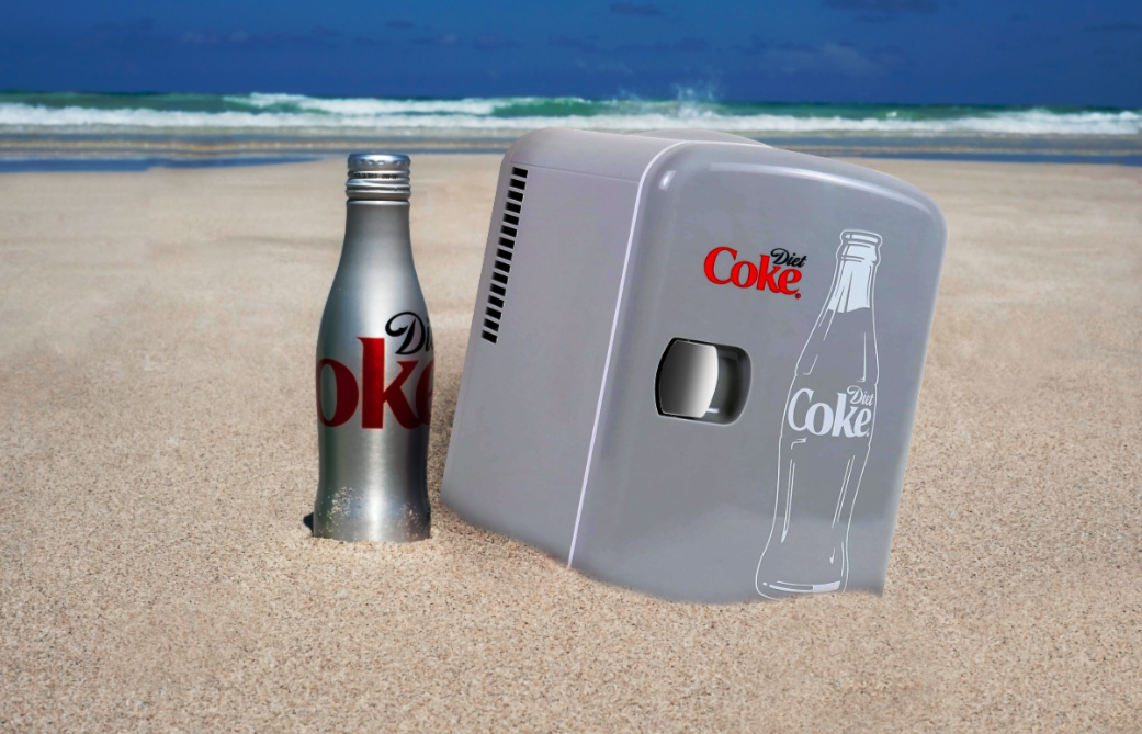 coca cola mini fridge