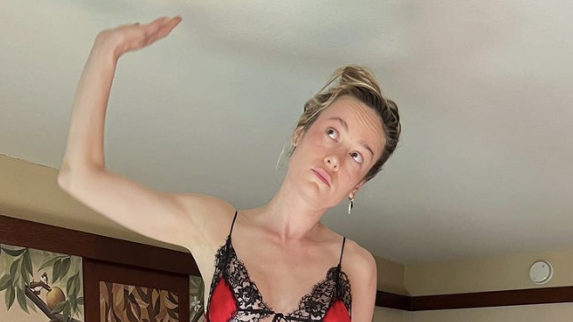 The viral bra that Brie Larson wore in 'The Marvels' trailer is on sale