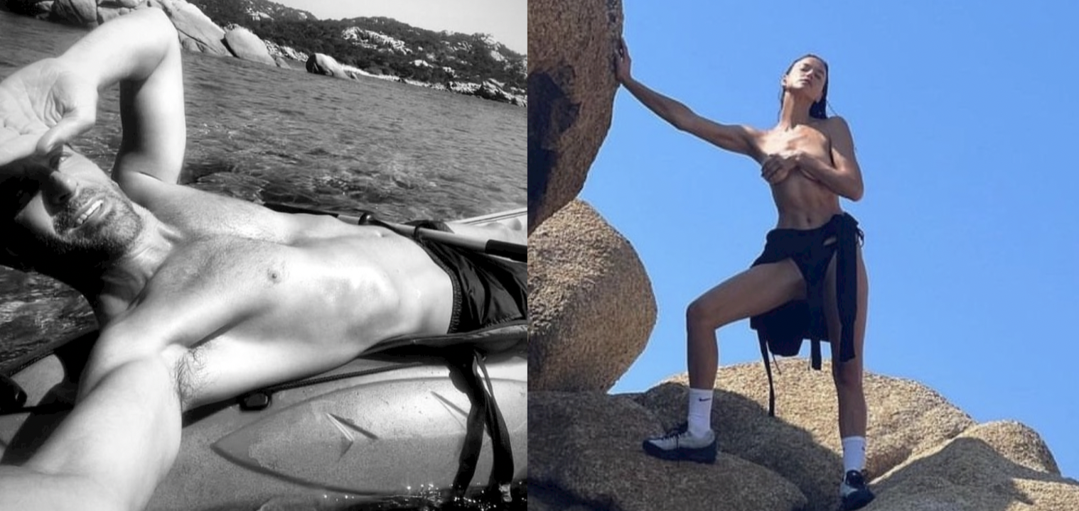Irina Shayk and Bradley Cooper Go Topless on Vacation