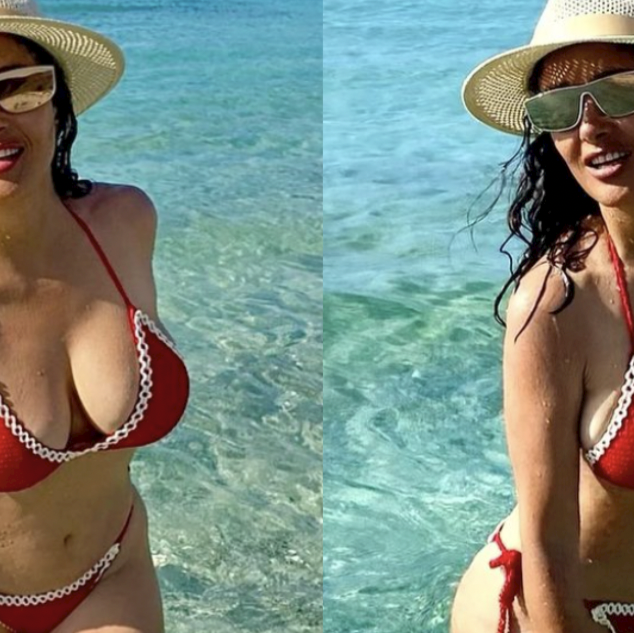 Salma Hayek sizzles as she celebrates National Bikini Day with sultry snap,  see the photo - Masala